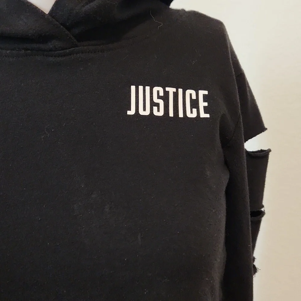 [Justice] Crop Top Hoodie - Size 6/7